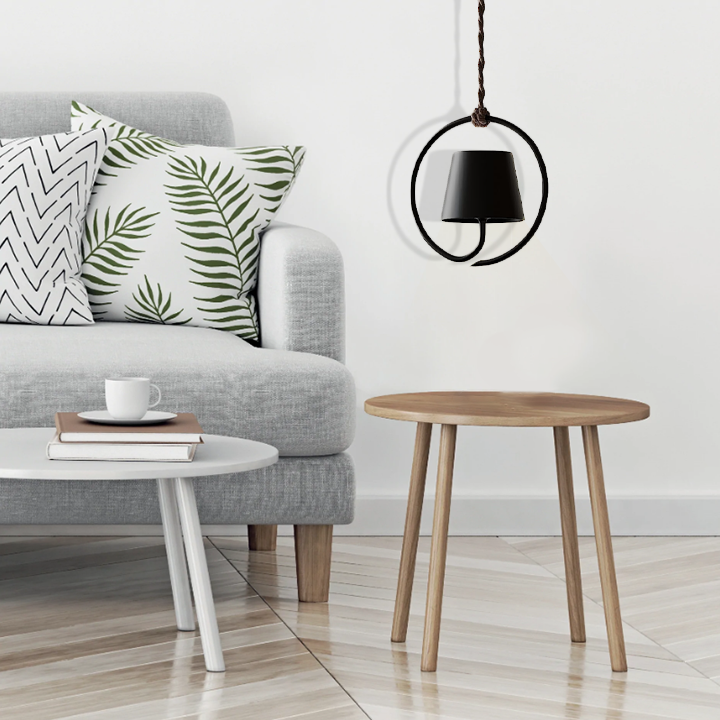 Pendant Lamp - AuraGlow-Black-Nora Luxe