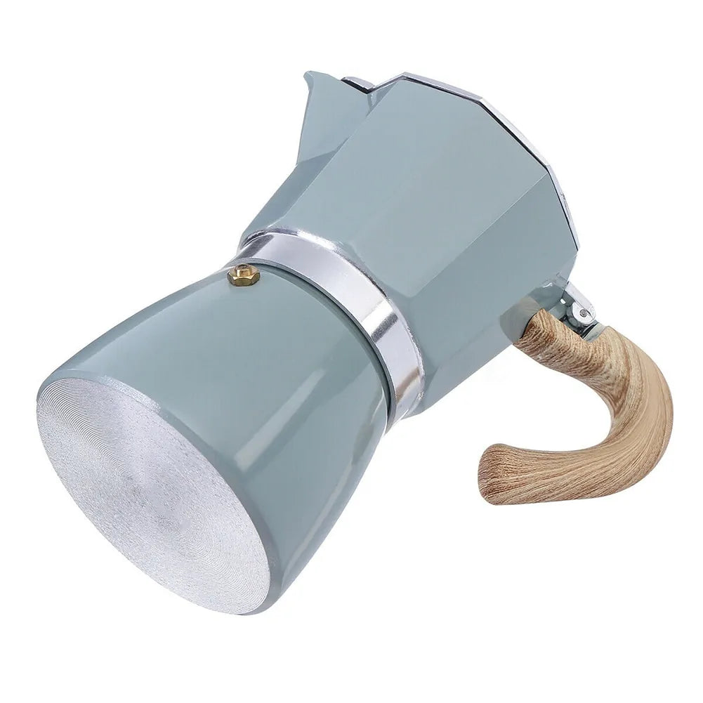 Percolator for Authentic Espresso On the Go - EspressoGo-Gray-150 ML-Nora Luxe
