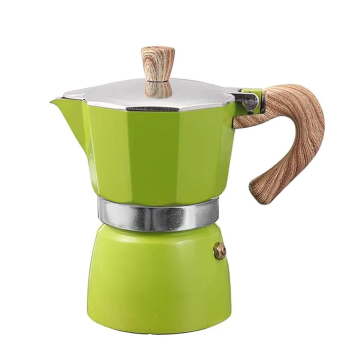 Percolator for Authentic Espresso On the Go - EspressoGo-Green-150 ML-Nora Luxe