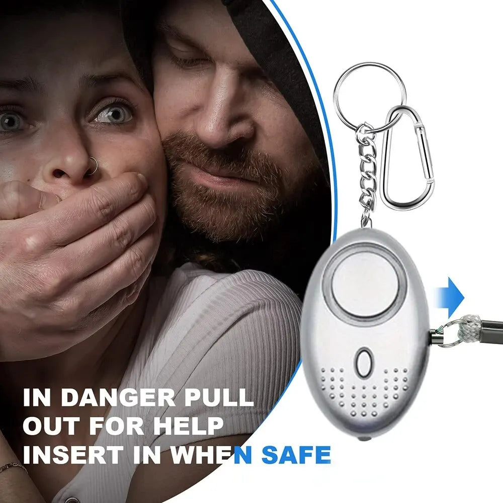 Personal Safety Alarm with LED Light (130 dB) - SafeSound-Purple-Nora Luxe