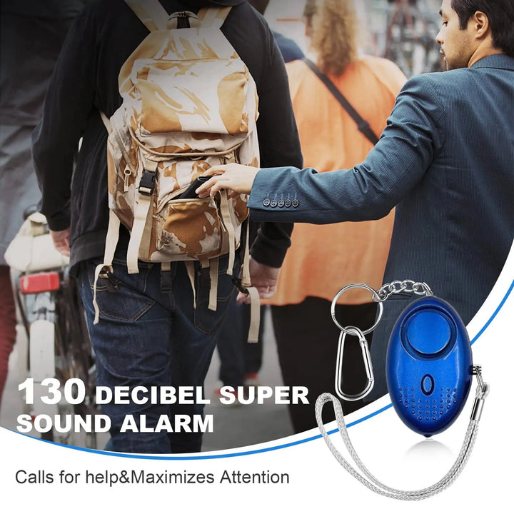 Personal Safety Alarm with LED Light (130 dB) - SafeSound-Purple-Nora Luxe