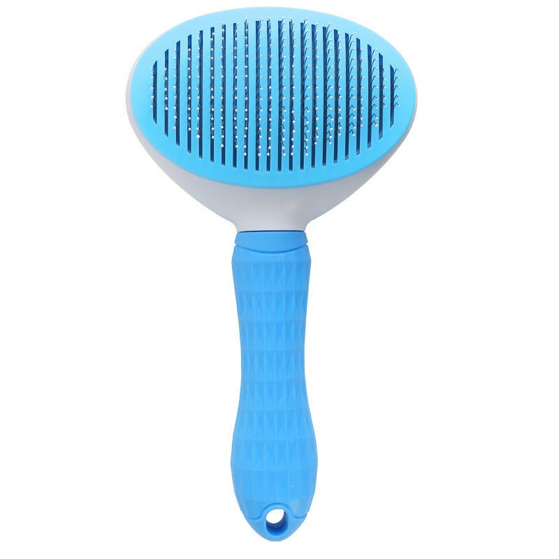 PET CARE BRUSH - SELF-CLEANING COMB FOR DOGS AND CATS-Blue-Nora Luxe