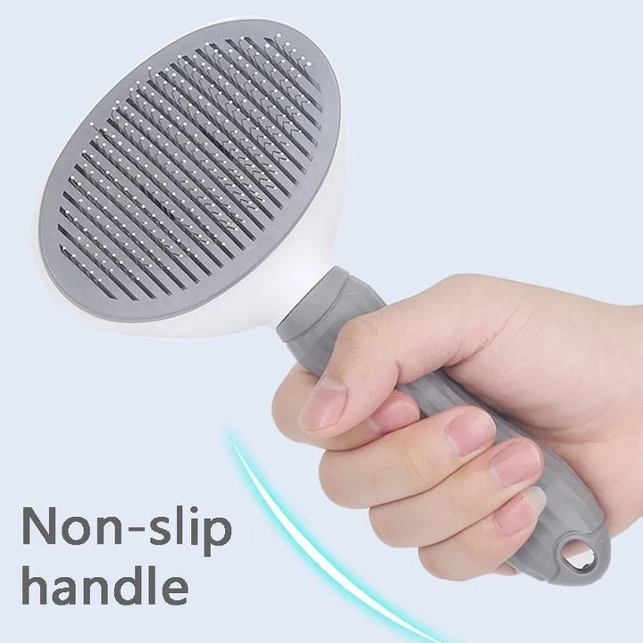 PET CARE BRUSH - SELF-CLEANING COMB FOR DOGS AND CATS-Gray-Nora Luxe