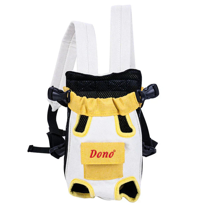 Pet Carrier - PawVentura-Yellow and White-M (5.51 lbs - 7.72 lbs)-Nora Luxe