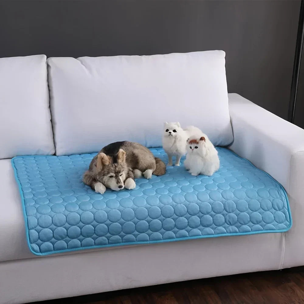 Pet Cooling Mat - ChillMate-Blue-XS 15.75 x 11.81 inches-Nora Luxe