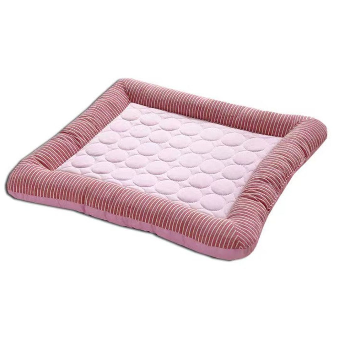 Pet Cooling Mat for Summer - ChillPaws-Pink-S (17.72 x 13.78 inches)-Nora Luxe