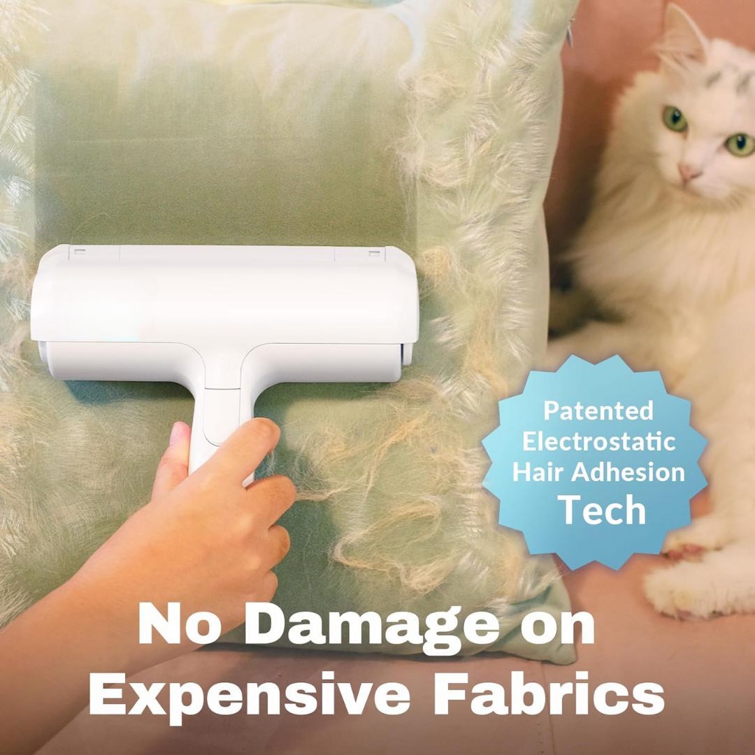 Pet Hair Remover - Self-Cleaning Lint Roller for Pets-White-Nora Luxe