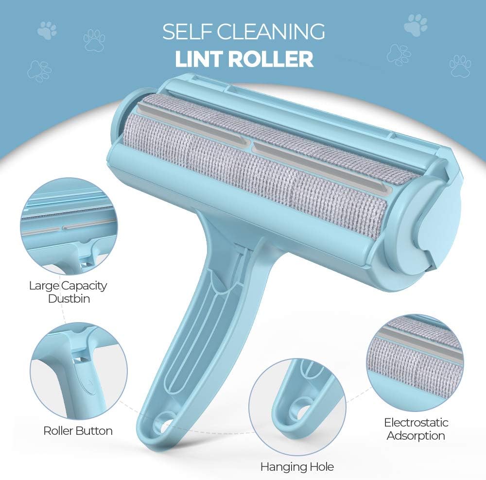 Pet Hair Remover - Self-Cleaning Lint Roller for Pets-White-Nora Luxe