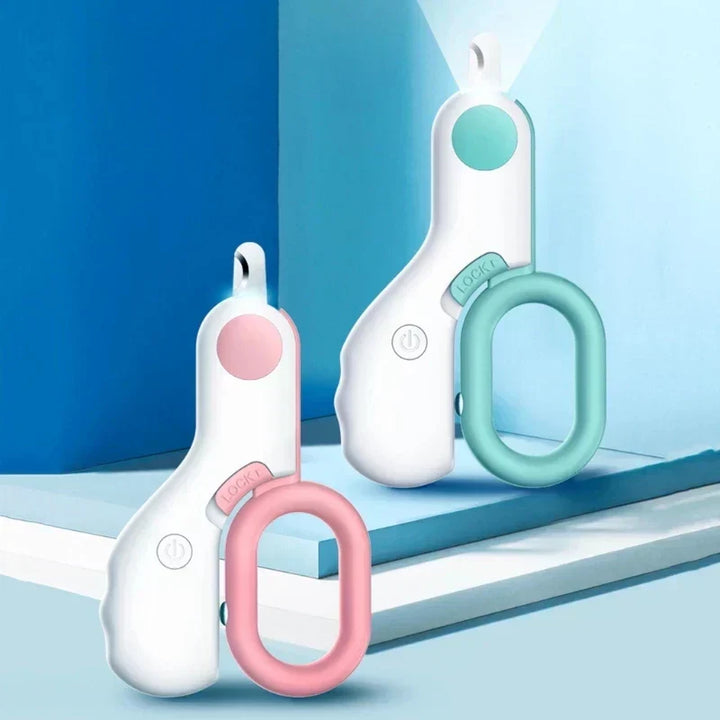 Pet Nail Clipper with LED Lighting - GlowTrim-Blue-Nora Luxe