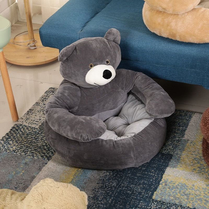 Pet Sleeping Mat - PawCuddle-Gray-Small-Nora Luxe