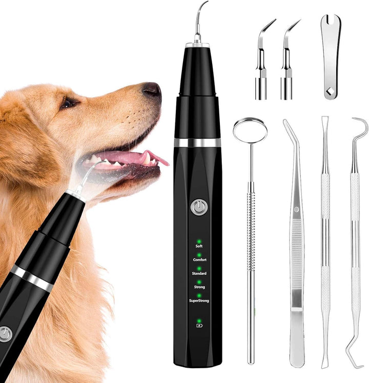 Pet Tartar Remover - Ultrasonic Tooth Cleaner-Black-Nora Luxe