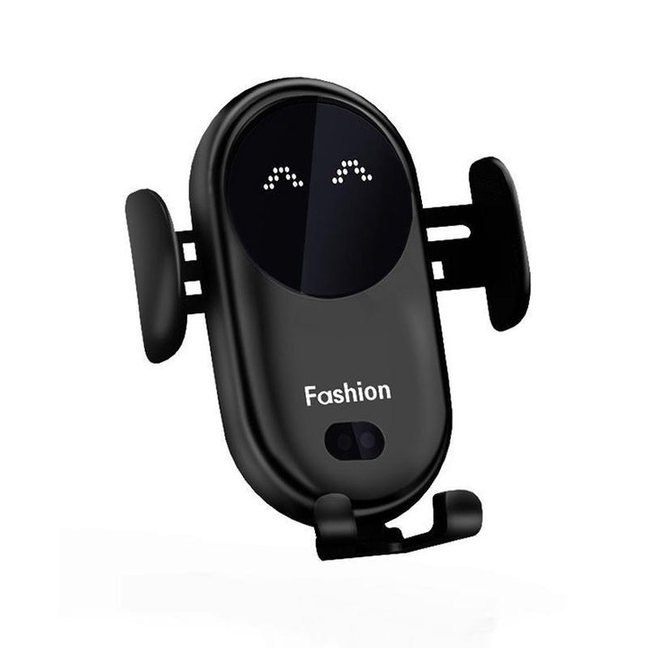 Phone holder with Wireless Charger – Voltix-Black-The Livary