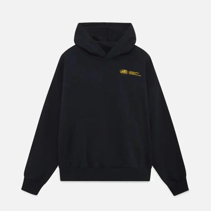 Cuddly autumn hoodie with back print – Love