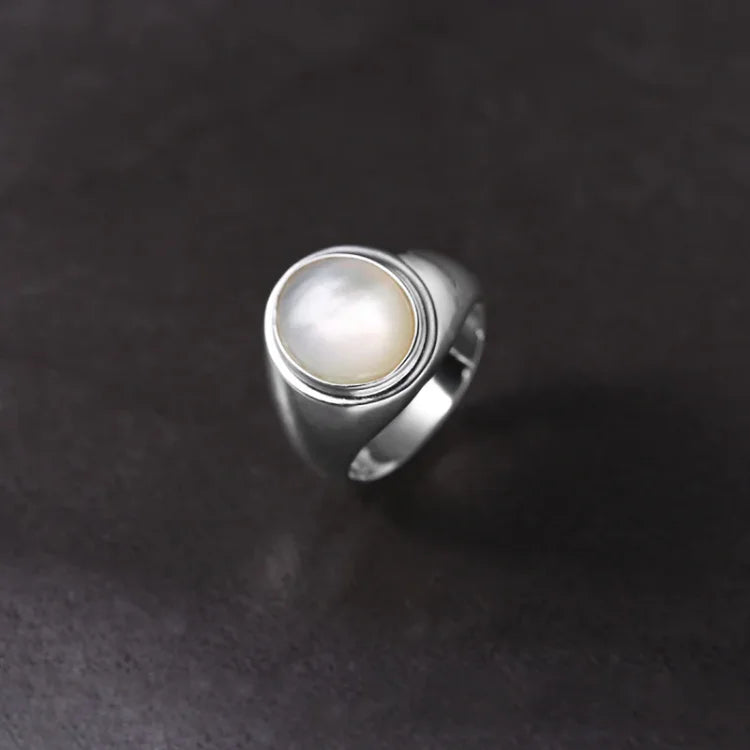 Pinctada Albina Silver Ring - Isla-5-Nora Luxe