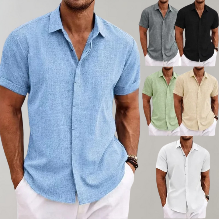 Plain Polo Shirt for Men - Dante-Apricot-S-Nora Luxe