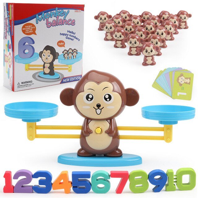Playful Arithmetic Skills with the Monkey Scale - MonkeyMath-Nora Luxe