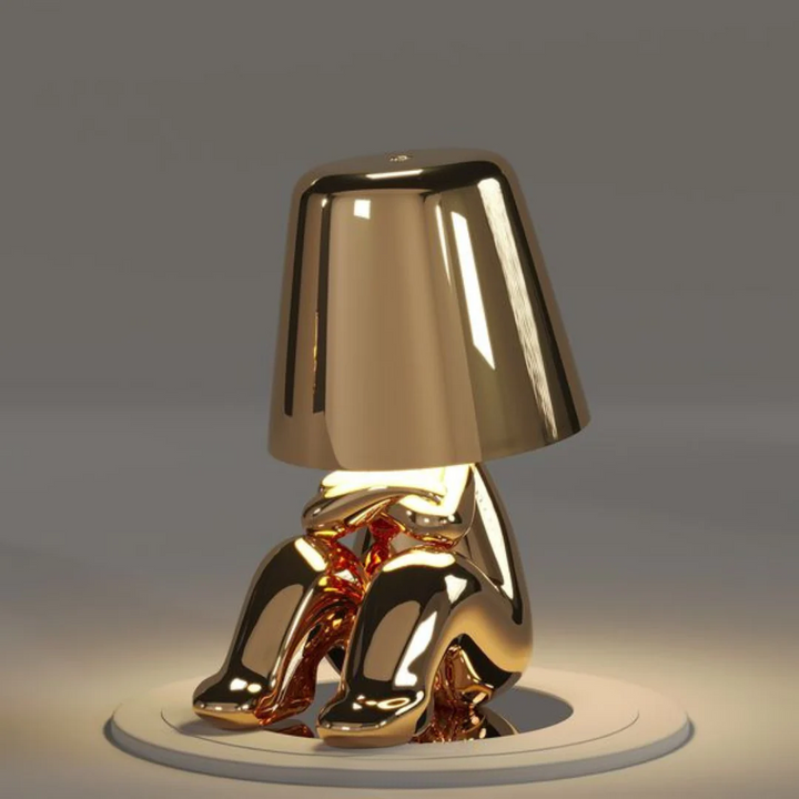 Playful Dimmable Table Lamp - LumoPals-Gold-Boos-Nora Luxe