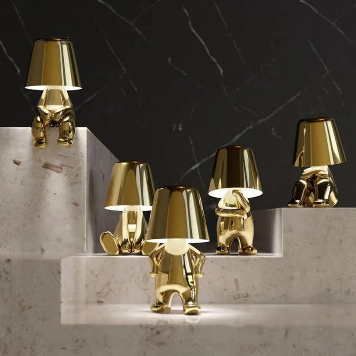 Playful Dimmable Table Lamp - LumoPals-Gold-Complete Set-Nora Luxe