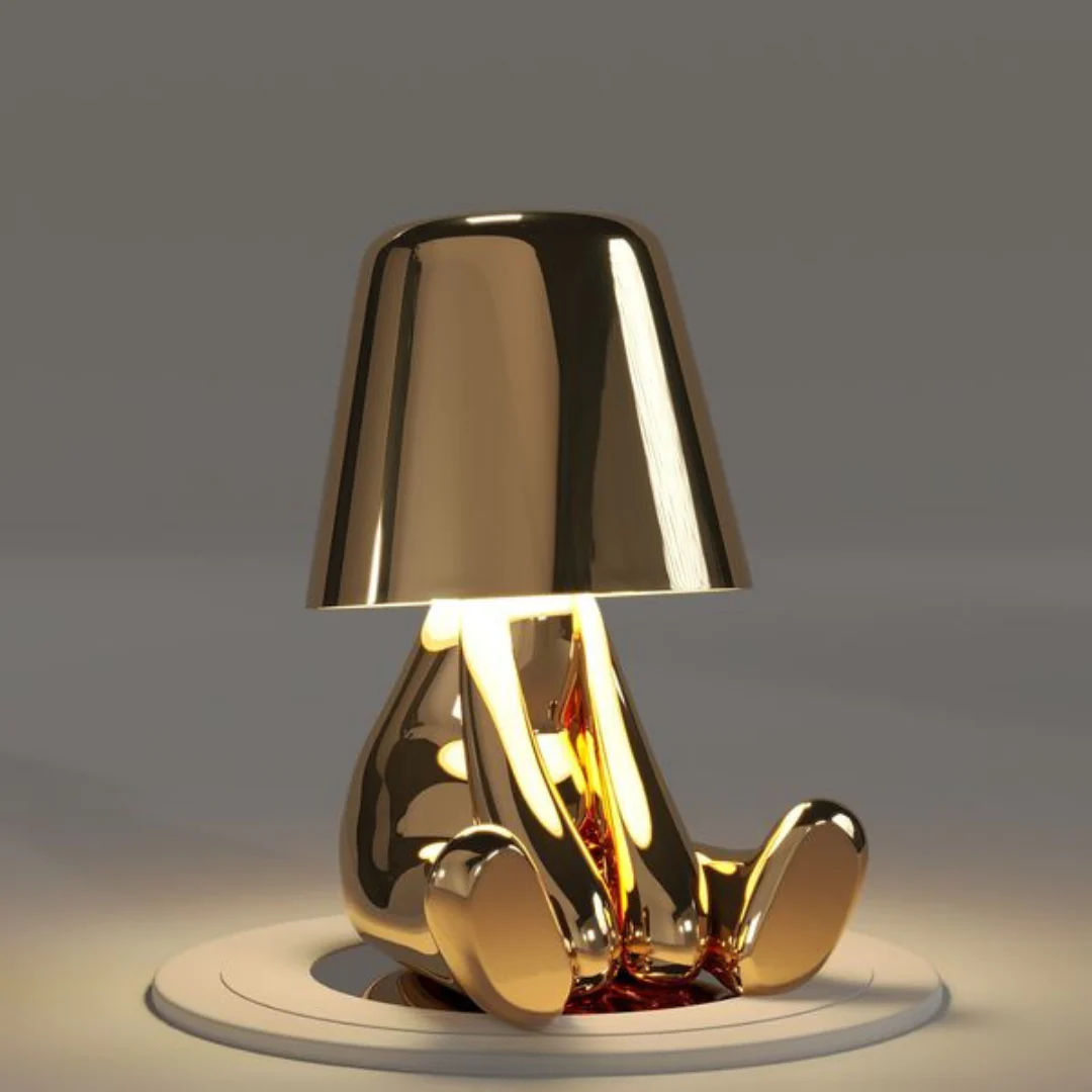 Playful Dimmable Table Lamp - LumoPals-Gold-Dreaming-Nora Luxe