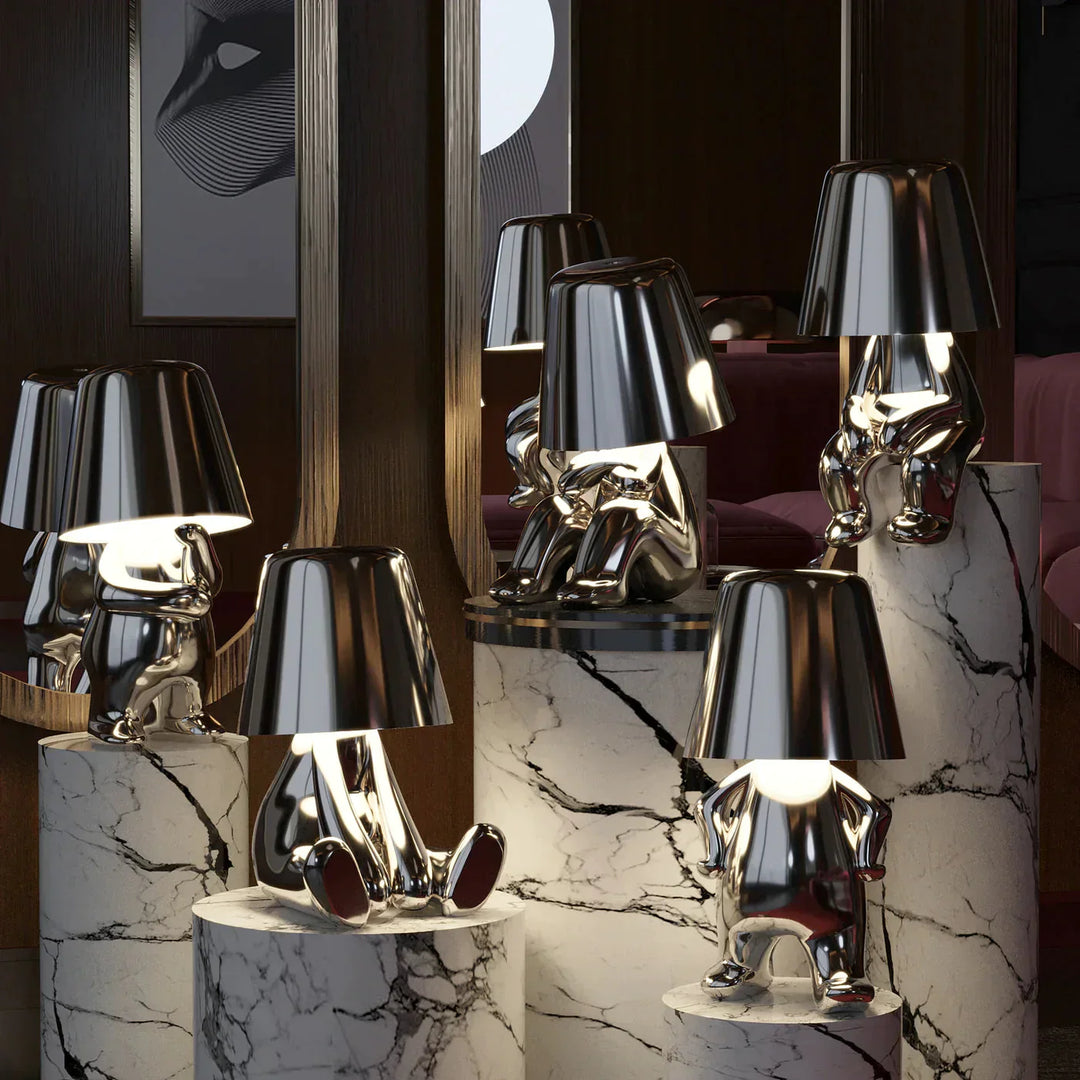 Playful Dimmable Table Lamp - LumoPals-Gold-Dreaming-Nora Luxe