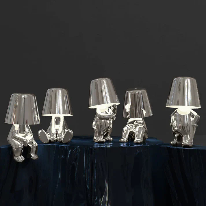 Playful Dimmable Table Lamp - LumoPals-Gold-Dreaming-Nora Luxe