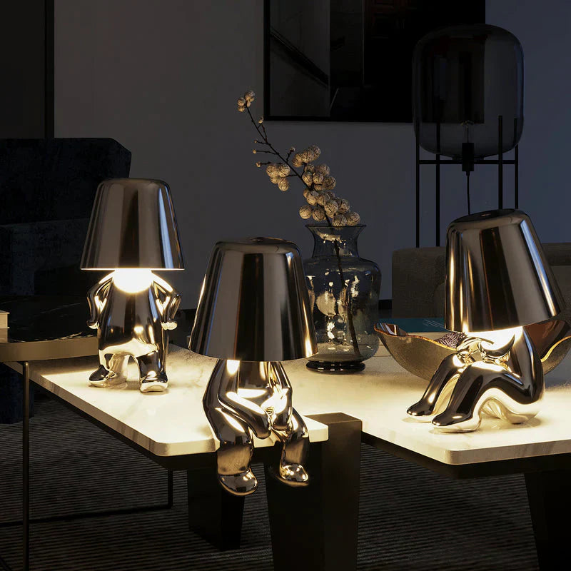 Playful Dimmable Table Lamp - LumoPals-Gold-Dreaming-Nora Luxe