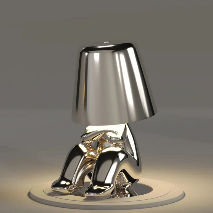 Playful Dimmable Table Lamp - LumoPals-Silver-Boos-Nora Luxe