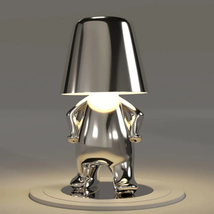 Playful Dimmable Table Lamp - LumoPals-Silver-Confident-Nora Luxe