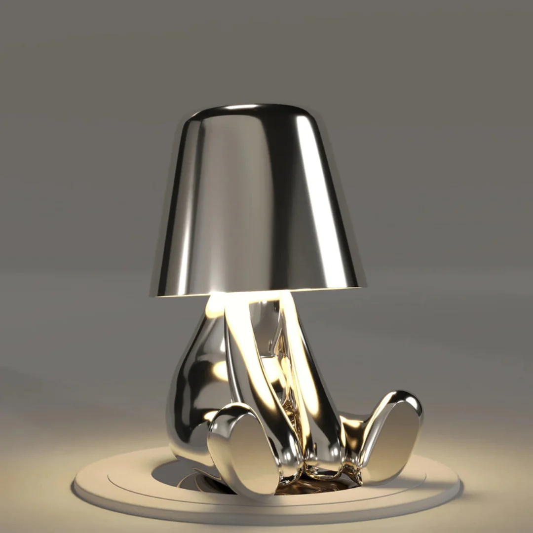 Playful Dimmable Table Lamp - LumoPals-Silver-Dreaming-Nora Luxe