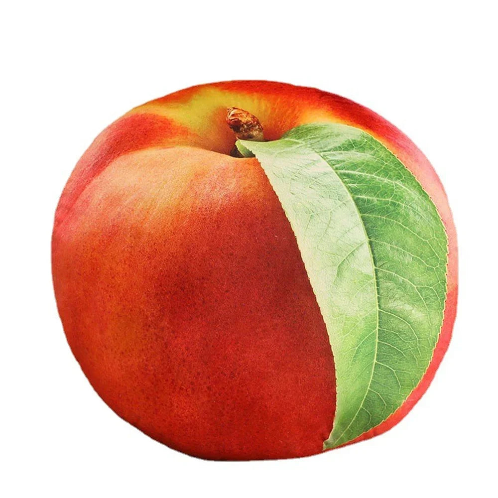 Plush Fruit Cushion - CuddleFruit-Peach-Nora Luxe