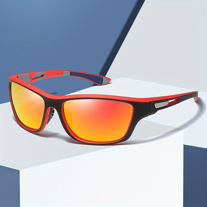 Polarised Sports Sunglasses for Men - VisionX Pro-Black-Nora Luxe