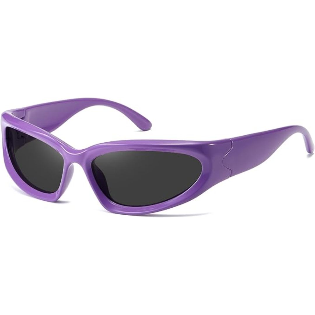 Polarised Sports Sunglasses - SwiftWrap-Purple-Nora Luxe
