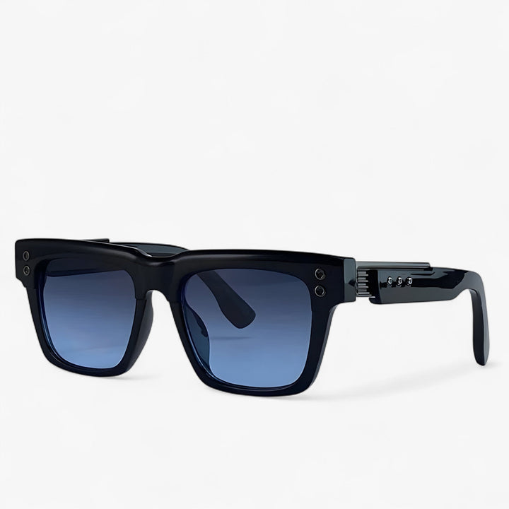 Polarised Steampunk Sunglasses – Axior-Black Blue-Nora Luxe