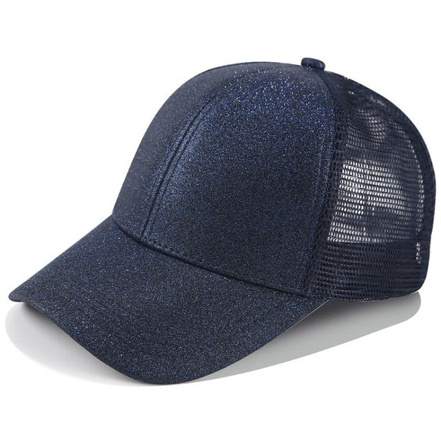 Ponytail Cap with Extra Opening – SkyShield-Black-Nora Luxe