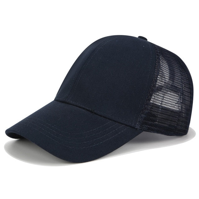 Ponytail Cap with Extra Opening – SkyShield-Black-Nora Luxe