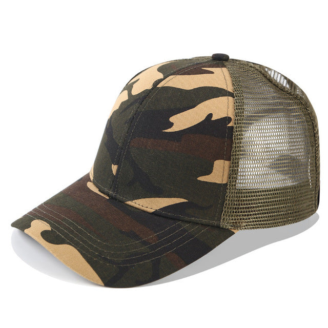 Ponytail Cap with Extra Opening – SkyShield-Camouflage-Nora Luxe
