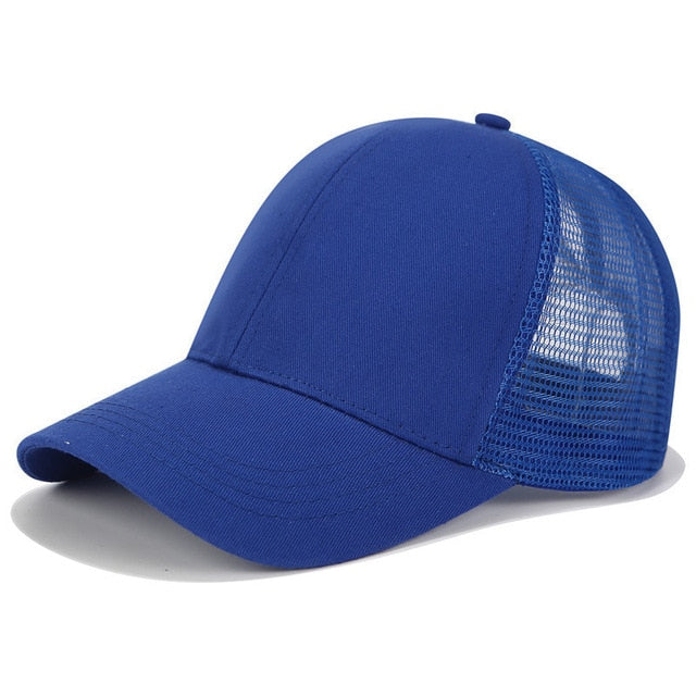 Ponytail Cap with Extra Opening – SkyShield-Dark blue-Nora Luxe