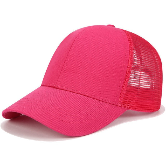 Ponytail Cap with Extra Opening – SkyShield-Pink-Nora Luxe