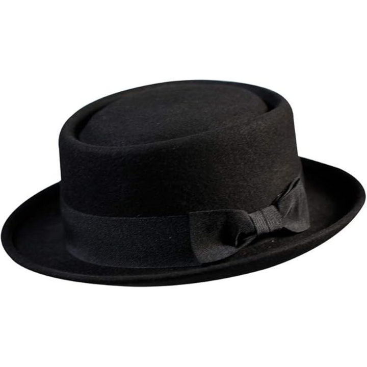 Pork Pie Wool Felt Fedora Hat - Evan-M-Nora Luxe