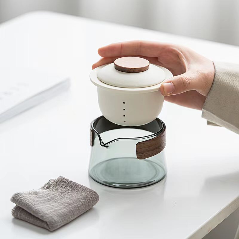 Portable and Stylish Tea Set - SipMate-Black-Nora Luxe