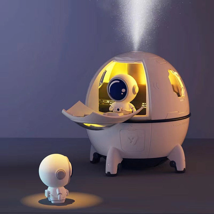 Portable Astronaut Air Humidifier with Night Light & Aroma Diffuser - AstroMist-White-Nora Luxe