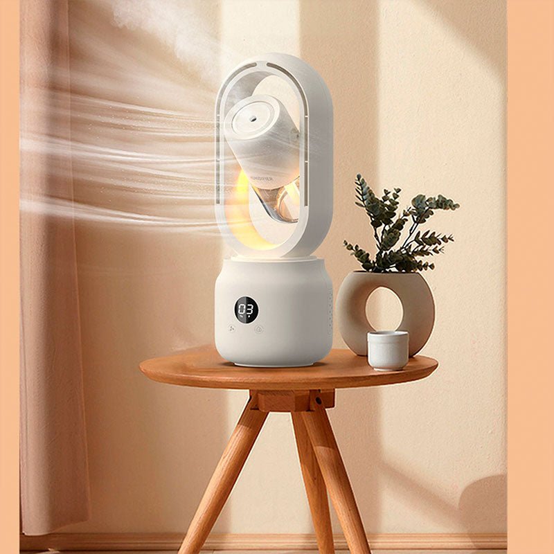 Portable Blade-less Fan with Humidifier - CoolMist-Pink-Nora Luxe
