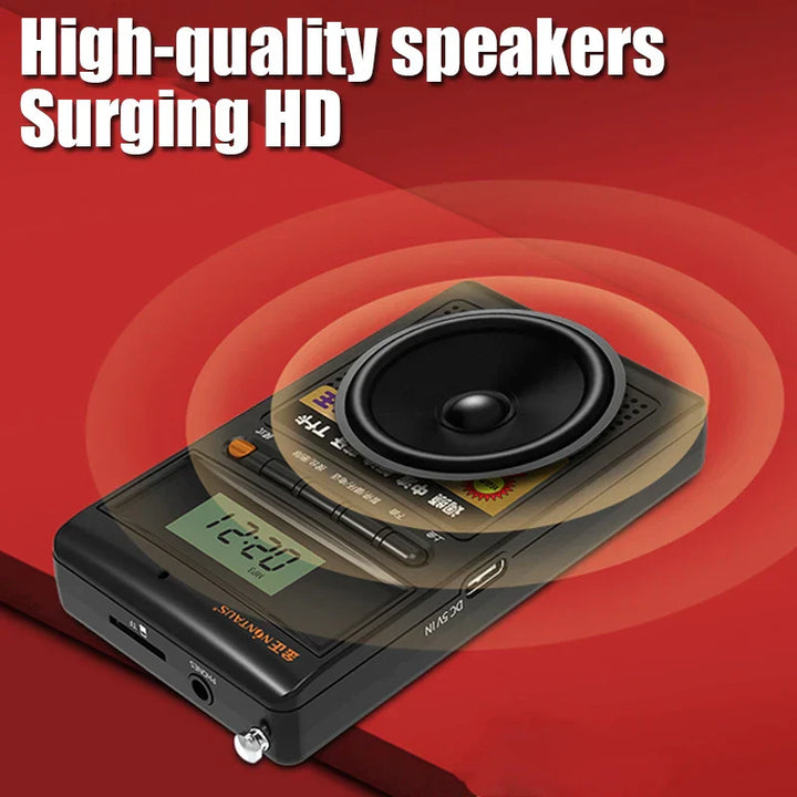 Portable Bluetooth Radio and MP3 Player - SoundPocket Mini-Gray-Nora Luxe