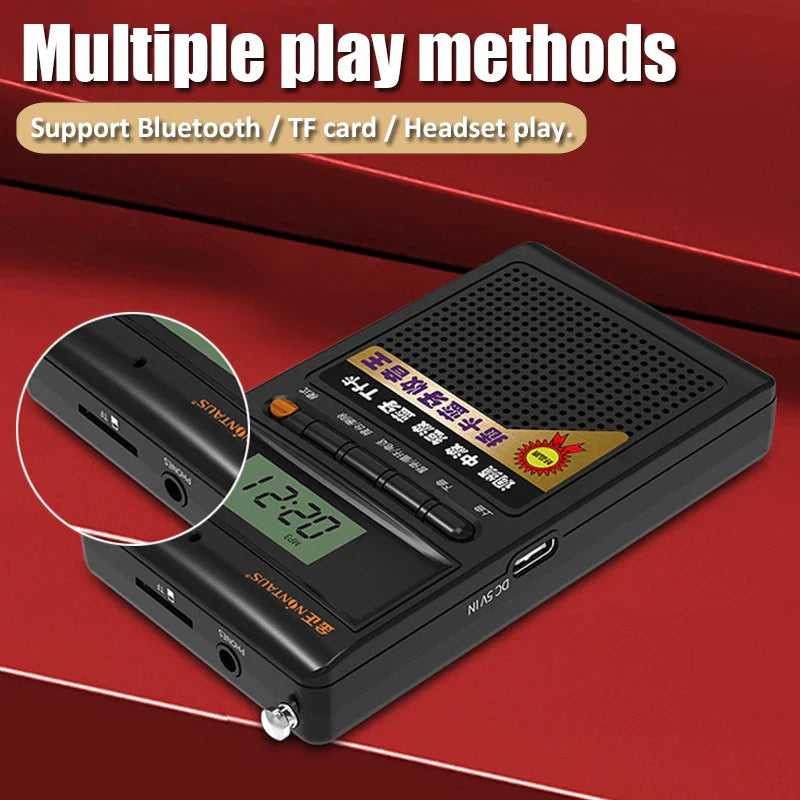 Portable Bluetooth Radio and MP3 Player - SoundPocket Mini-Gray-Nora Luxe