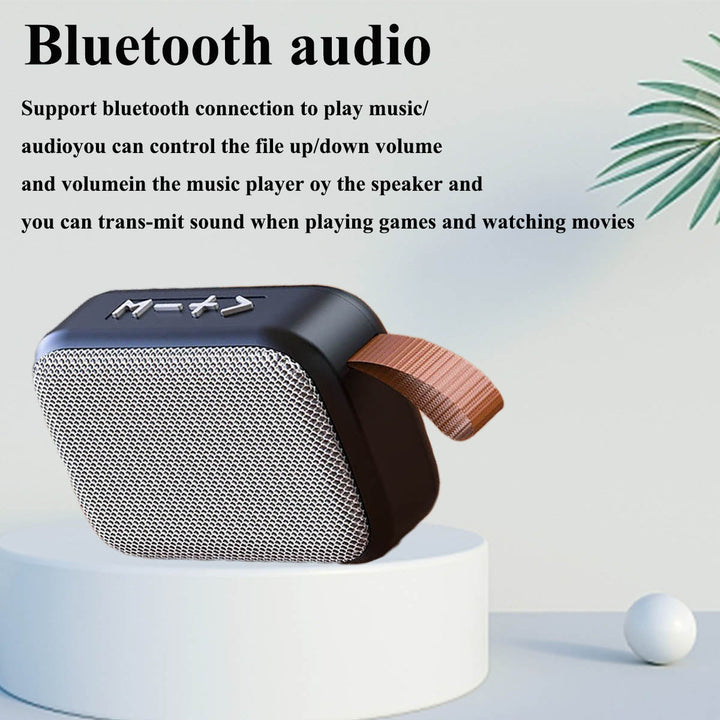 PORTABLE BLUETOOTH SPEAKER - 3D STEREO MUSIC PLAYER WITH HIFI SOUND-Black-Nora Luxe
