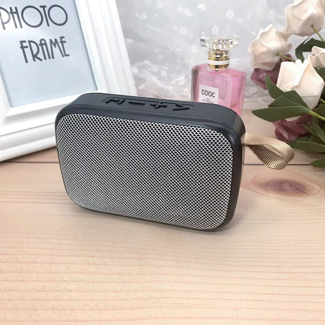 PORTABLE BLUETOOTH SPEAKER - 3D STEREO MUSIC PLAYER WITH HIFI SOUND-Black-Nora Luxe