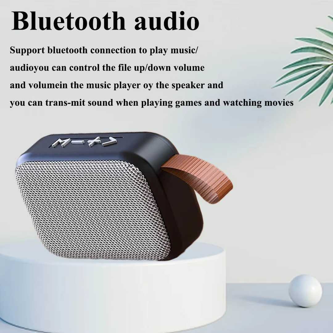 PORTABLE BLUETOOTH SPEAKER - 3D STEREO MUSIC PLAYER WITH HIFI SOUND-Black-Nora Luxe