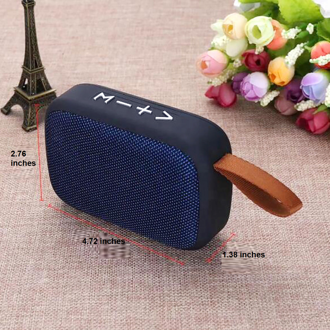 PORTABLE BLUETOOTH SPEAKER - 3D STEREO MUSIC PLAYER WITH HIFI SOUND-Black-Nora Luxe