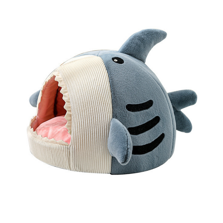 Portable Cat Cave with Warm Cushion - CozyCave-Blue-S 15.75 x 15.75 x 12.6 inches-Nora Luxe