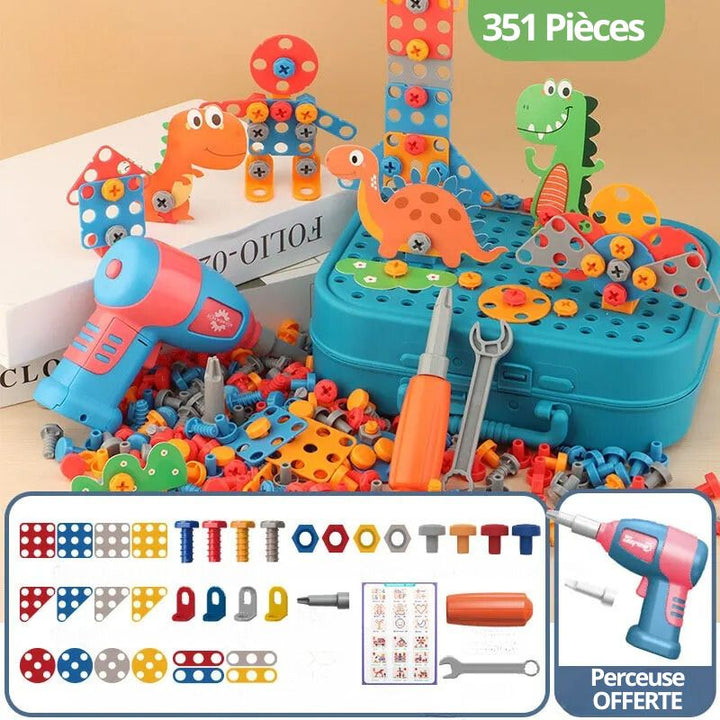 Portable Construction Box for Children - BuildiBox-Nora Luxe